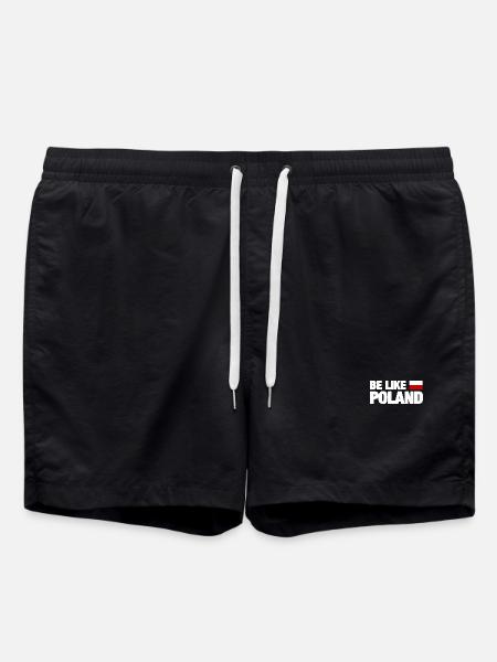 Be Like Poland - Badeshorts - Schwarz