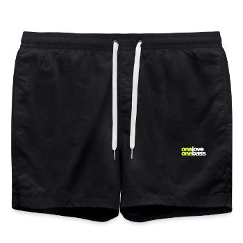 One Love One Bass - Badeshorts - Schwarz - Vorne - AI Model Male 185 light (185cm)