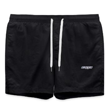 Bitcoin est 2009 - Variant - Badeshorts - Schwarz - Vorne - AI Model Male 185 light (185cm)