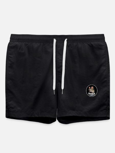 Barsch mit Ohren Cartoon - Badeshorts - Schwarz