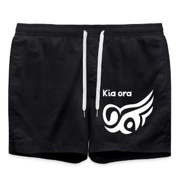 Kia Ora - Short de bain - noir - Devant - AI Model Male 185 light (185cm)