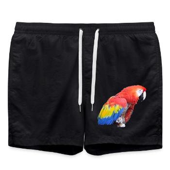 parrot - Swim Trunks - black - Front - AI Model Male 185 light (185cm)