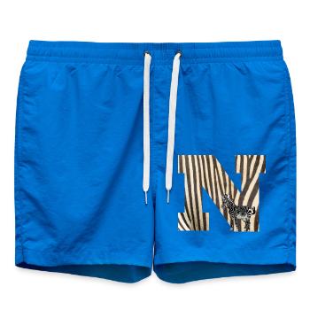 zebra n - Swim Trunks - cobalt blue - Front