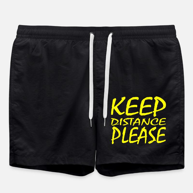 social distancing - Badeshorts - Schwarz