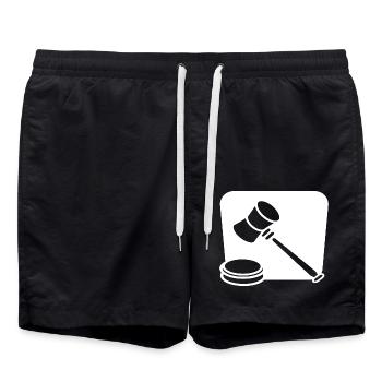 JUGE DE LA COUR DE JUSTICE - Short de bain - noir - Devant - AI Model Male 185 light (185cm)