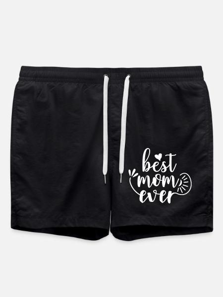 Best mom ever - Swim Trunks - black