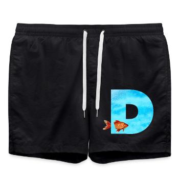 goldfisch d - Badeshorts - Schwarz - Vorne - AI Model Male 185 light (185cm)