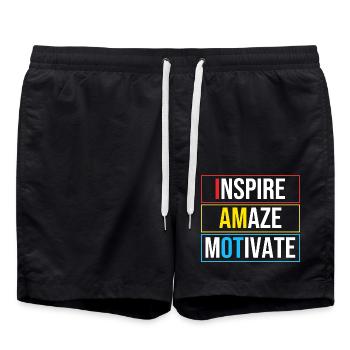 Ergotherapie Ergotherapeut Therapie Therapeut - Badeshorts - Schwarz - Vorne - AI Model Male 185 light (185cm)