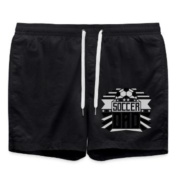 Cool Soccer Dad Hobby - Badeshorts - Schwarz - Vorne - AI Model Male 185 light (185cm)