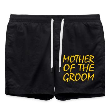 Mother of the groom - Badeshorts - Schwarz - Vorne - AI Model Male 185 light (185cm)