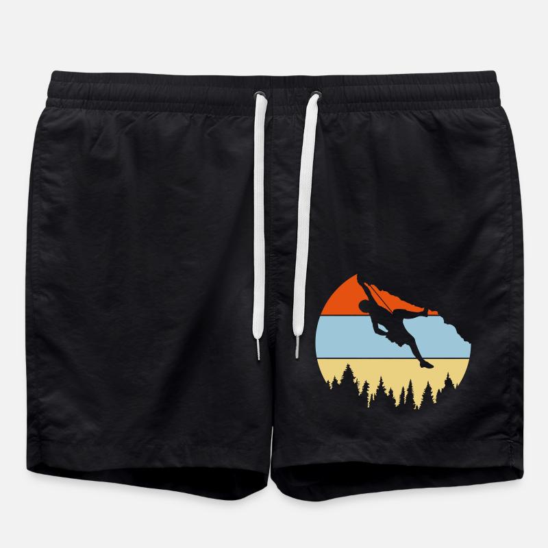 Arbres forestiers Escalade - Short de bain - noir