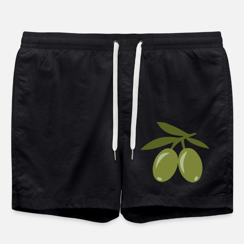 olive - Short de bain - noir
