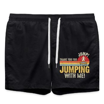 Jump Merci de sauter avec moi - Short de bain - noir - Devant - AI Model Male 185 light (185cm)