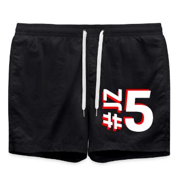 JZ5 - Swim Trunks - black - Front - AI Model Male 185 light (185cm)