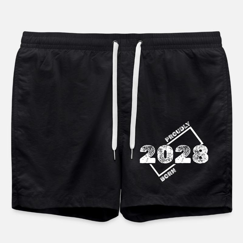 Geschenkidee 2028 - Badeshorts - Schwarz