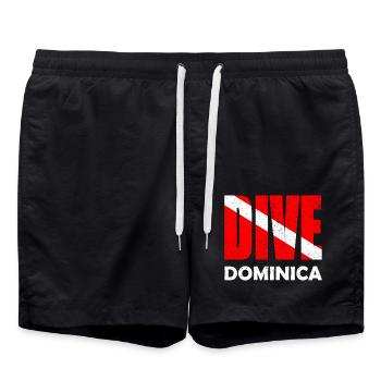 Plongée Dominique - Karibik - Caraïbes - Antilles - Short de bain - noir - Devant - AI Model Male 185 light (185cm)