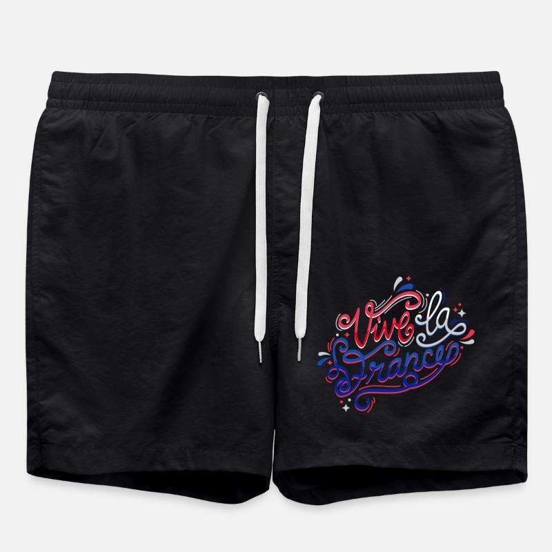 Vive la France - Swim Trunks - black