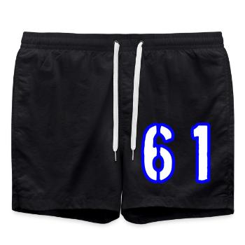 61 Symbole numérique - Short de bain - noir - Devant - AI Model Male 185 light (185cm)