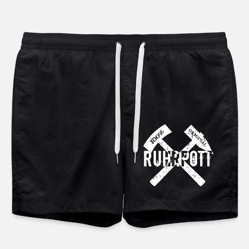 Ruhrpott 100% Original - Badeshorts - Schwarz