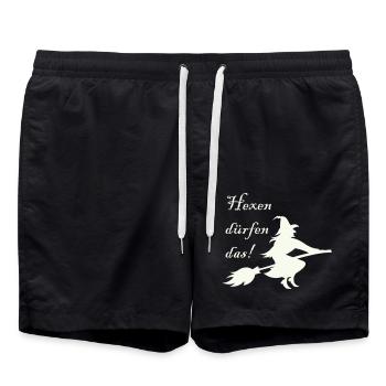Les sorcières ont le droit de le faire - Short de bain - noir - Devant - AI Model Male 185 light (185cm)