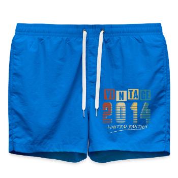 2014 Vintage 2014 né en 2014 anniversaire. Année 2 - Short de bain - cobalt blue - Devant