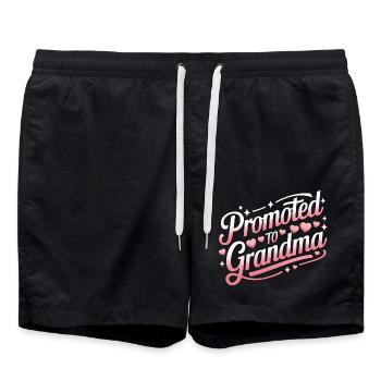 Oma Großmutter Muttertag Familie - Badeshorts - Schwarz - Vorne - AI Model Male 185 light (185cm)