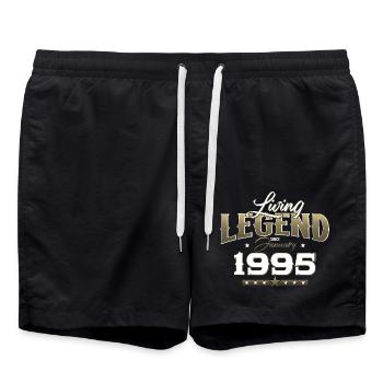 30th Birthday Original January 1995 Volume 95 - Swim Trunks - black - Front - AI Model Male 185 light (185cm)