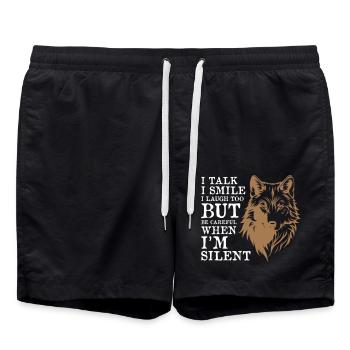 Loup cool - Short de bain - noir - Devant - AI Model Male 185 light (185cm)