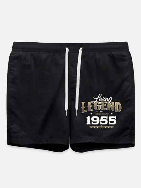 70 Cumpleaños Regalo Esposo Original Febrero 1955 - Bañador - negro
