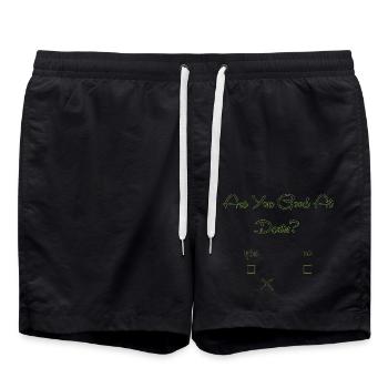 Dart Dartboard Dartpfeil - Badeshorts - Schwarz - Vorne - AI Model Male 185 light (185cm)
