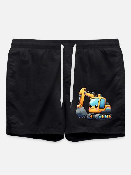Bagger für Kinder - Badeshorts - Schwarz