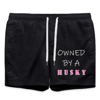 Husky sibérien - Short de bain - noir - Devant - AI Model Male 185 light (185cm)