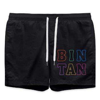 Bintan Indonesia - Swim Trunks - black - Front - AI Model Male 185 light (185cm)
