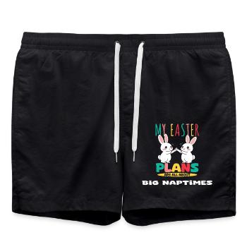 Mes projets de Pâques sont tous axés sur les grandes siestes - Short de bain - noir - Devant - AI Model Male 185 light (185cm)