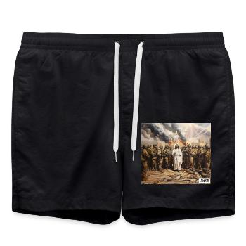 3ème guerre mondiale - Short de bain - noir - Devant - AI Model Male 185 light (185cm)