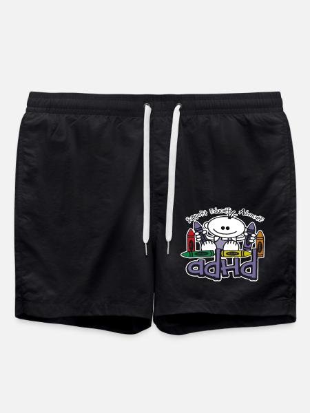 ADHD Crayons - Swim Trunks - black