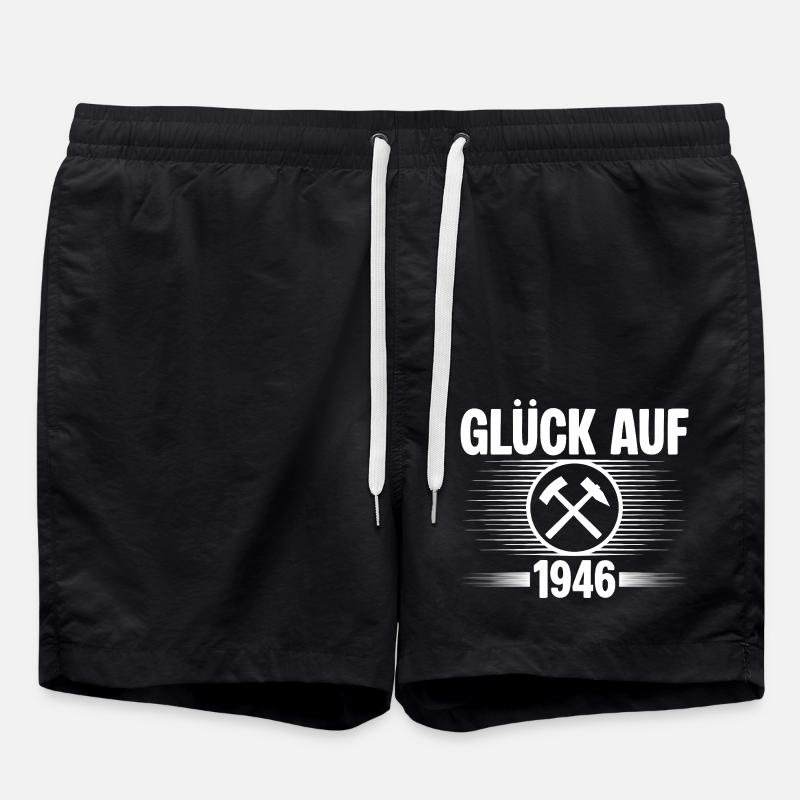 Glueck auf 1946 - Badeshorts - Schwarz