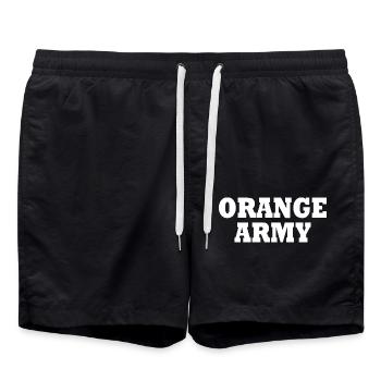 Orange army - Short de bain - noir - Devant - AI Model Male 185 light (185cm)