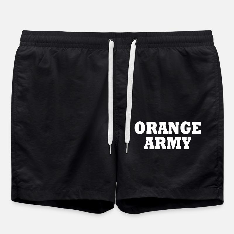Orange army - Short de bain - noir