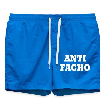Anti facho - Swim Trunks - cobalt blue - Front