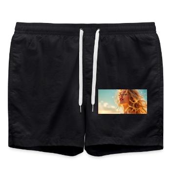 Luna Sunshine Pic 2 - Badeshorts - Schwarz - Vorne - AI Model Male 185 light (185cm)