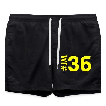 JM36-KARTON - Badeshorts - Schwarz - Vorne - AI Model Male 185 light (185cm)