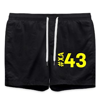 XA43 - Swim Trunks - black - Front - AI Model Male 185 light (185cm)