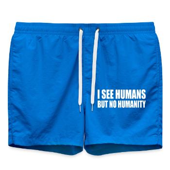 i see humans but no humanity - Short de bain - cobalt blue - Devant