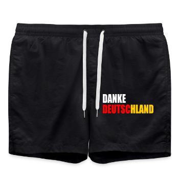 Merci allemagne - Short de bain - noir - Devant - AI Model Male 185 light (185cm)