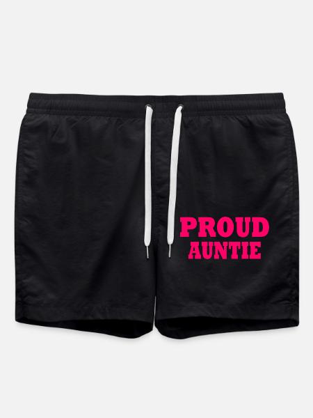Proud auntie - Badeshorts - Schwarz