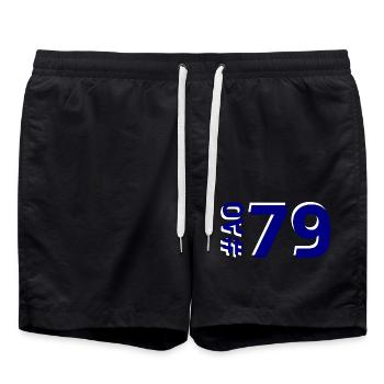 Das AO79 - Badeshorts - Schwarz - Vorne - AI Model Male 185 light (185cm)