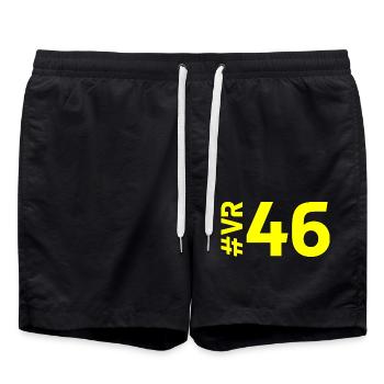 VR46 - Short de bain - noir - Devant - AI Model Male 185 light (185cm)