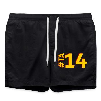 TA14-KARTON - Badeshorts - Schwarz - Vorne - AI Model Male 185 light (185cm)