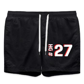 DH27 - Badeshorts - Schwarz - Vorne - AI Model Male 185 light (185cm)